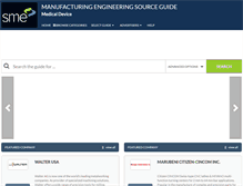 Tablet Screenshot of medicalmanufacturingengineeringsourceguide.com